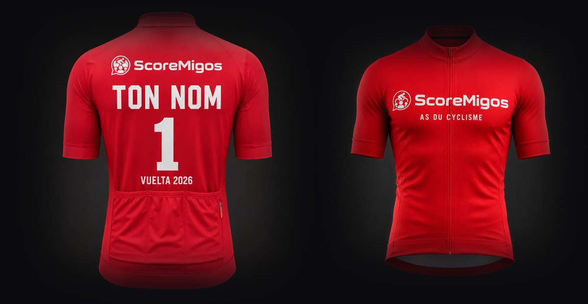 Maillot rouge floqué